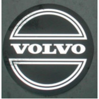 Sticker wieldop Volvo universeel 42 mm. chroom Corona